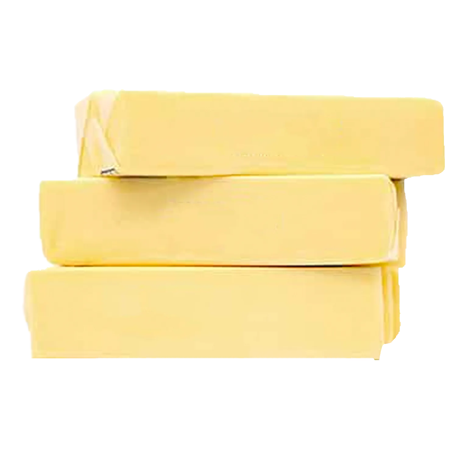 Sticks of animal-based butter
