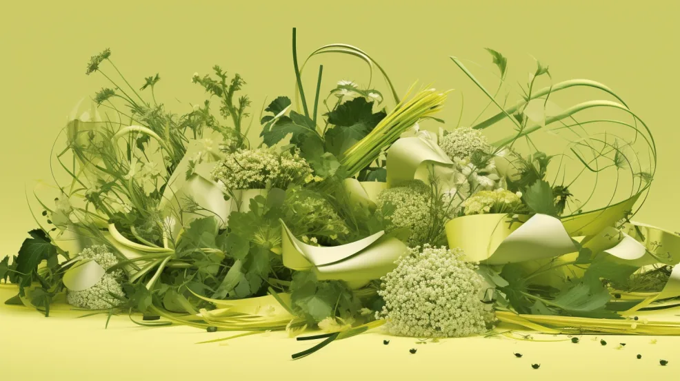 Broccoli, basil and leafy greens