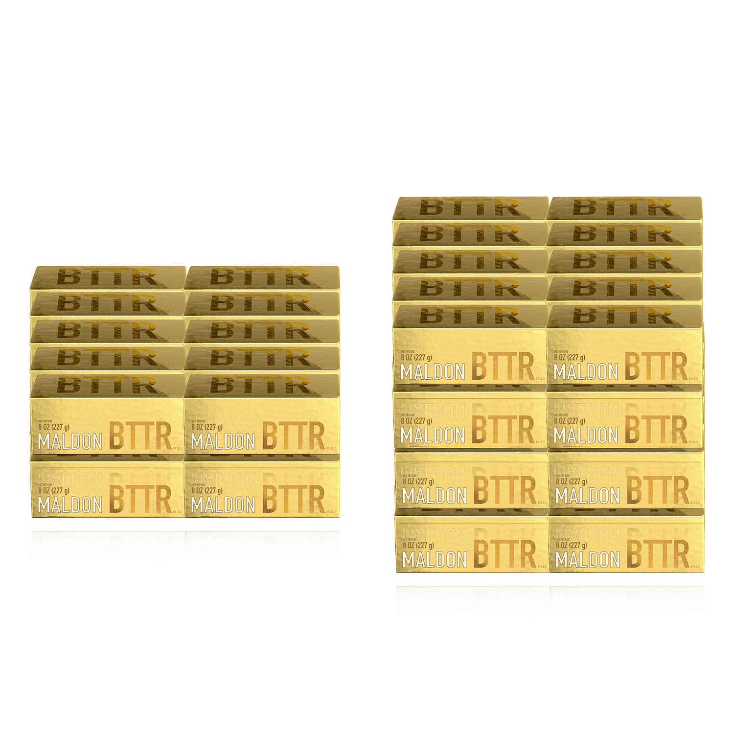 Case O' Big BTTR, stacked 16 oz salted blocks