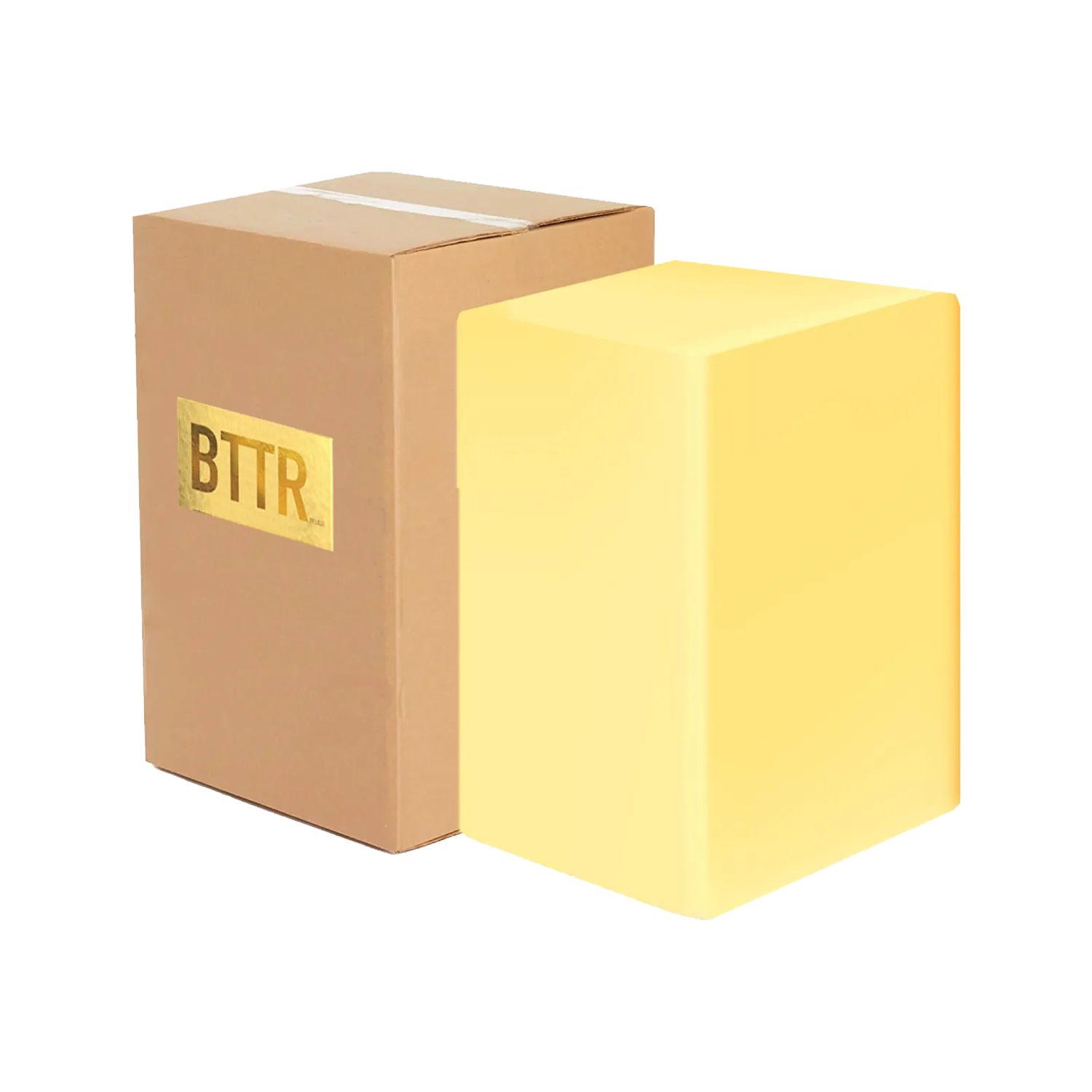 A Whole Lotta' BTTR, a 55 lb block beside its case